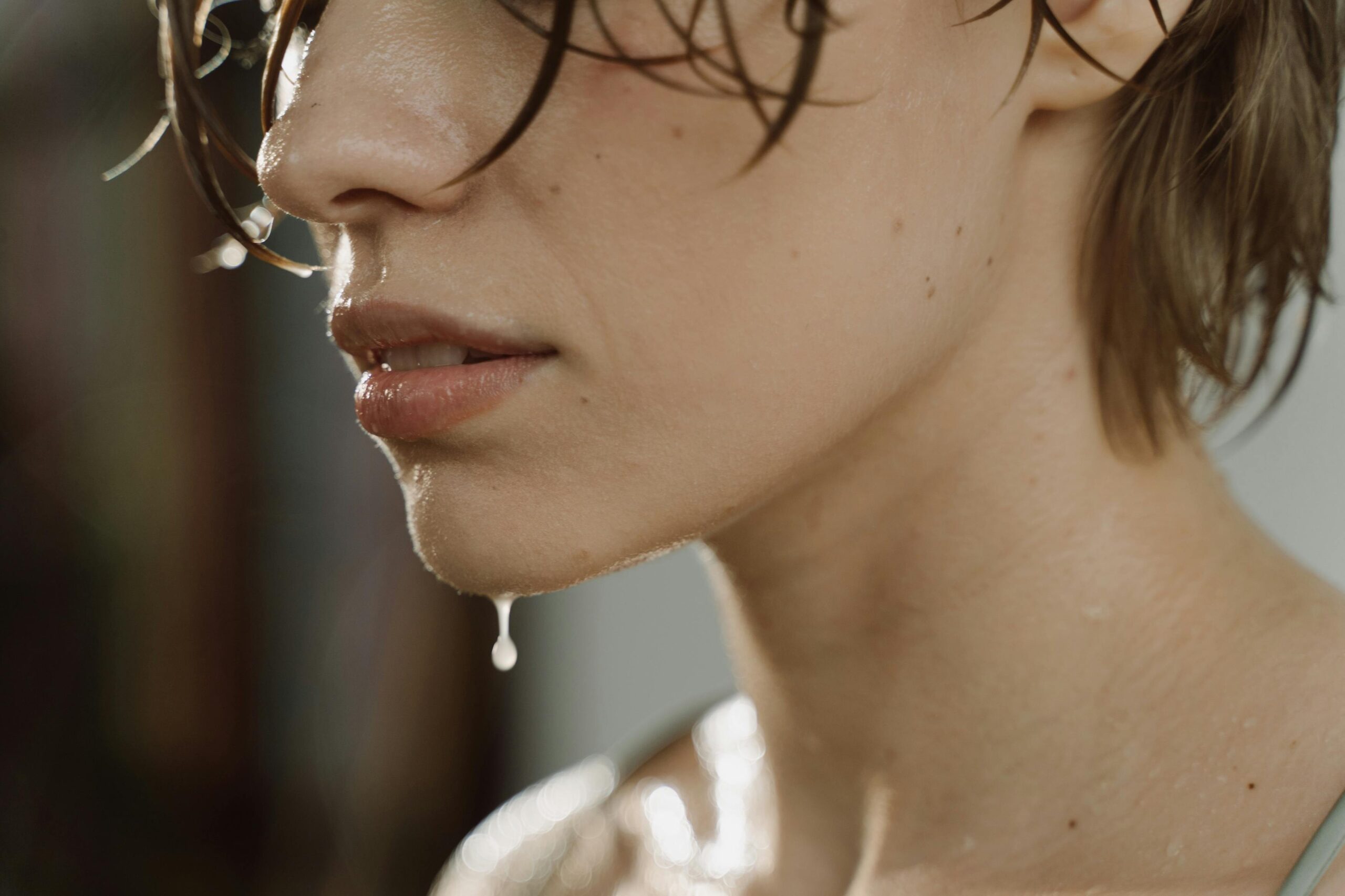 Comparison image showing healthy soil on one side and radiant skin on the other