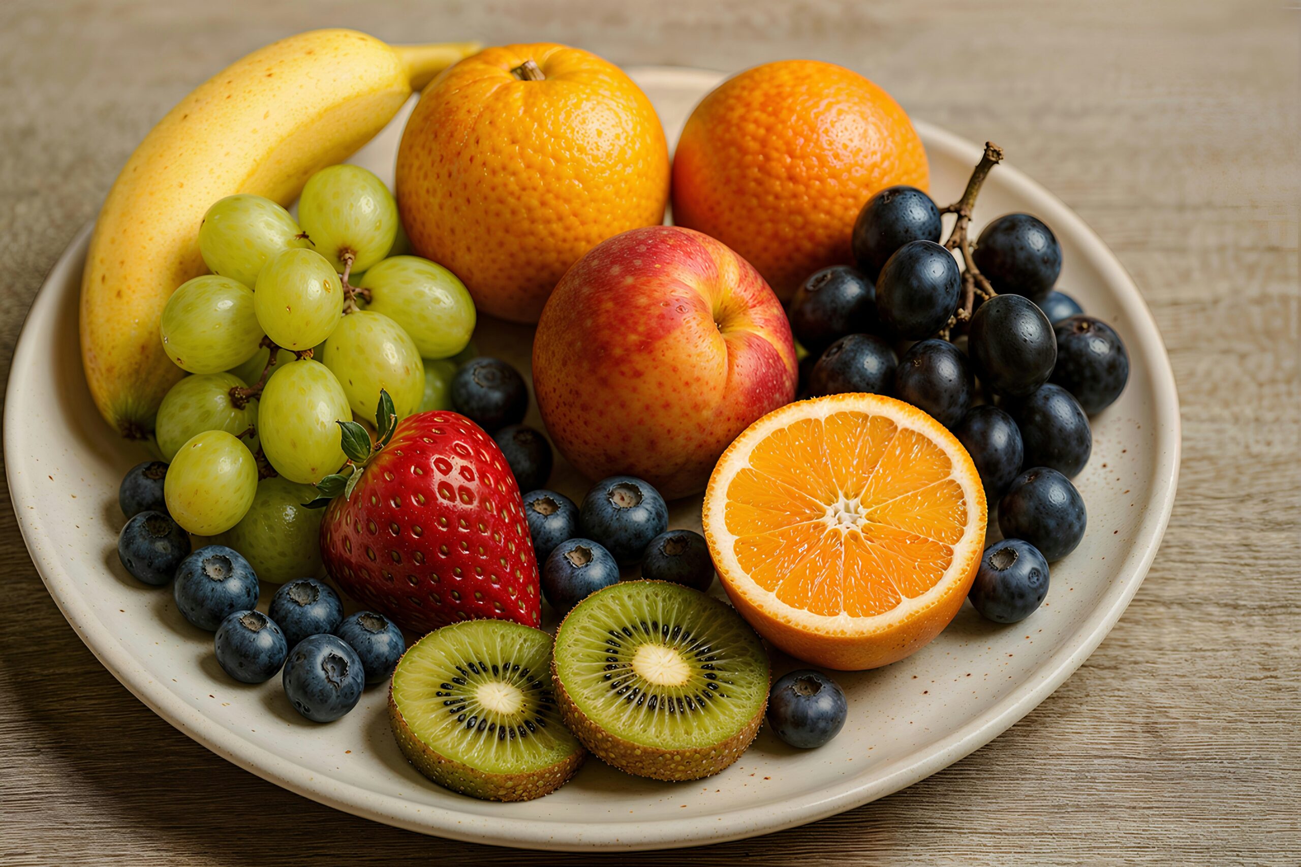 Before and after photos showing improvement in skin clarity due to non-GMO vegetable intake.