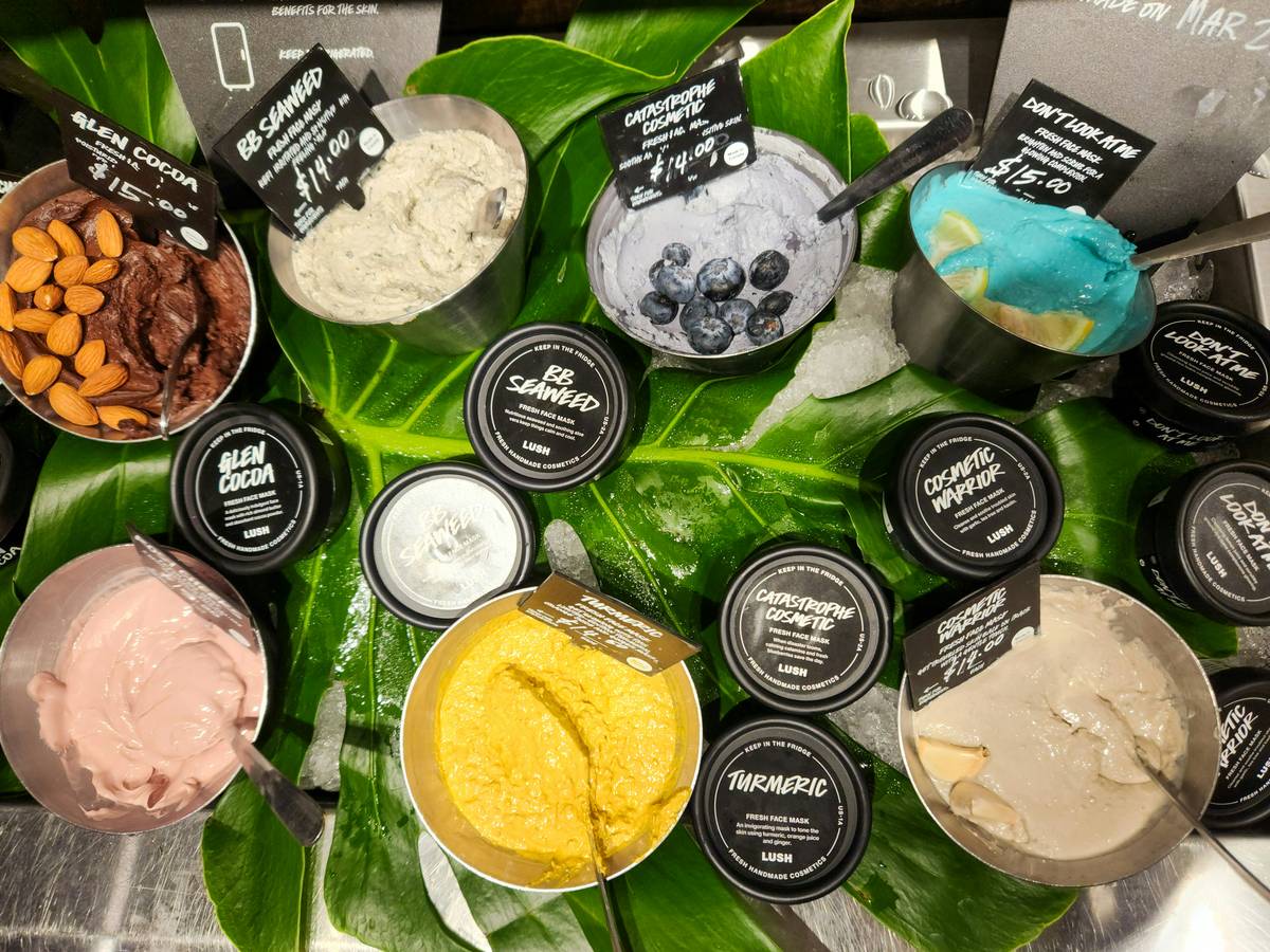 DIY skincare tools including blender and mixing bowls