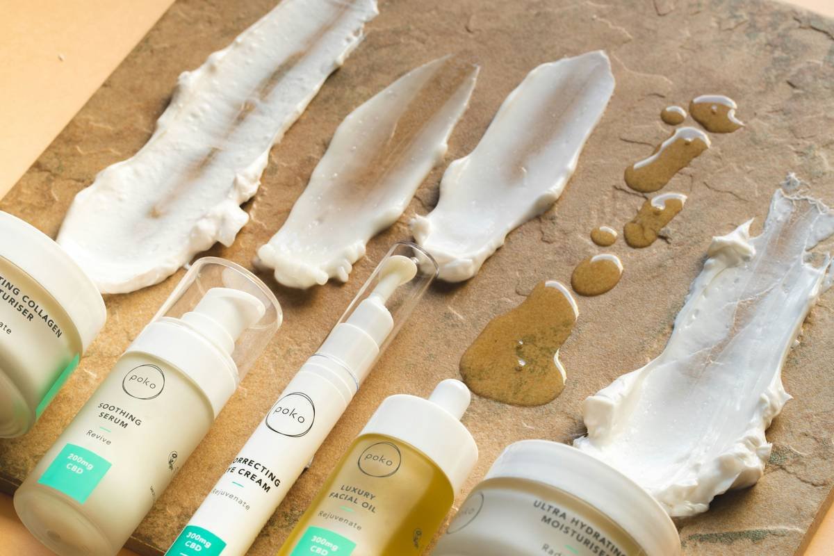 Infographic showing key skincare benefits of organic fresh mushrooms: hydration from tremella, antioxidant protection from reishi, brightening from shiitake