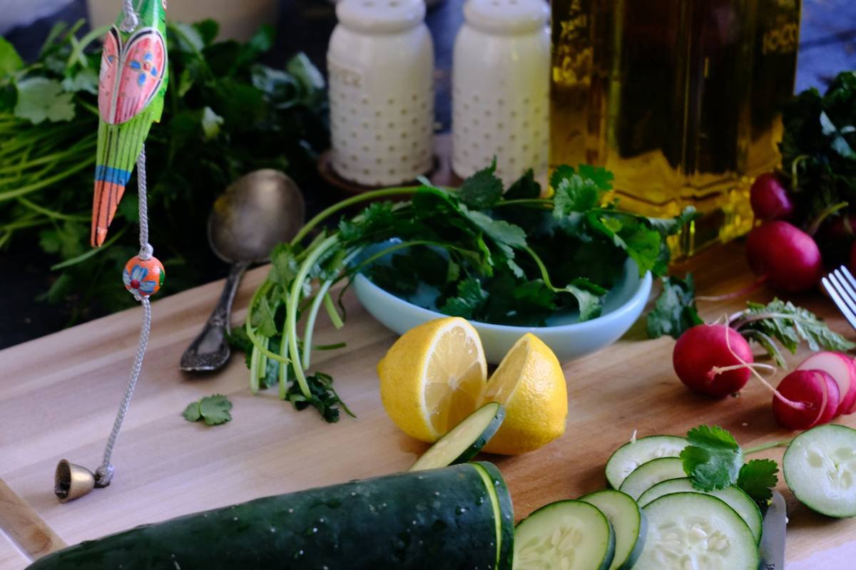 salad in the making one